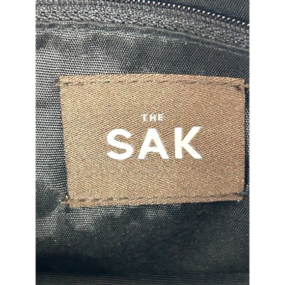 The Sak Women’s Black Purse Fabric Weave Faux Leather Rectangle Snap Pockets - Picture 4 of 17